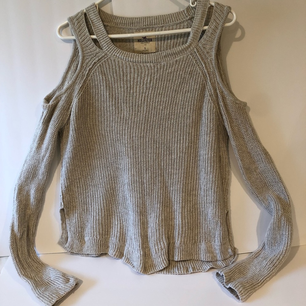 Hollister open shoulder sweater